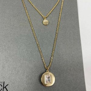 Nordstrom Rack Layered Cubic Zirconia Necklace